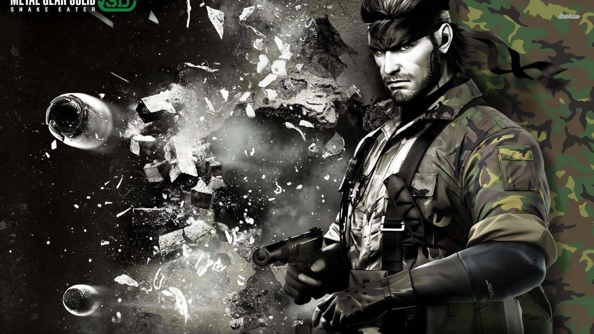 Solid Snake Is Ready To Take On His Mission Background