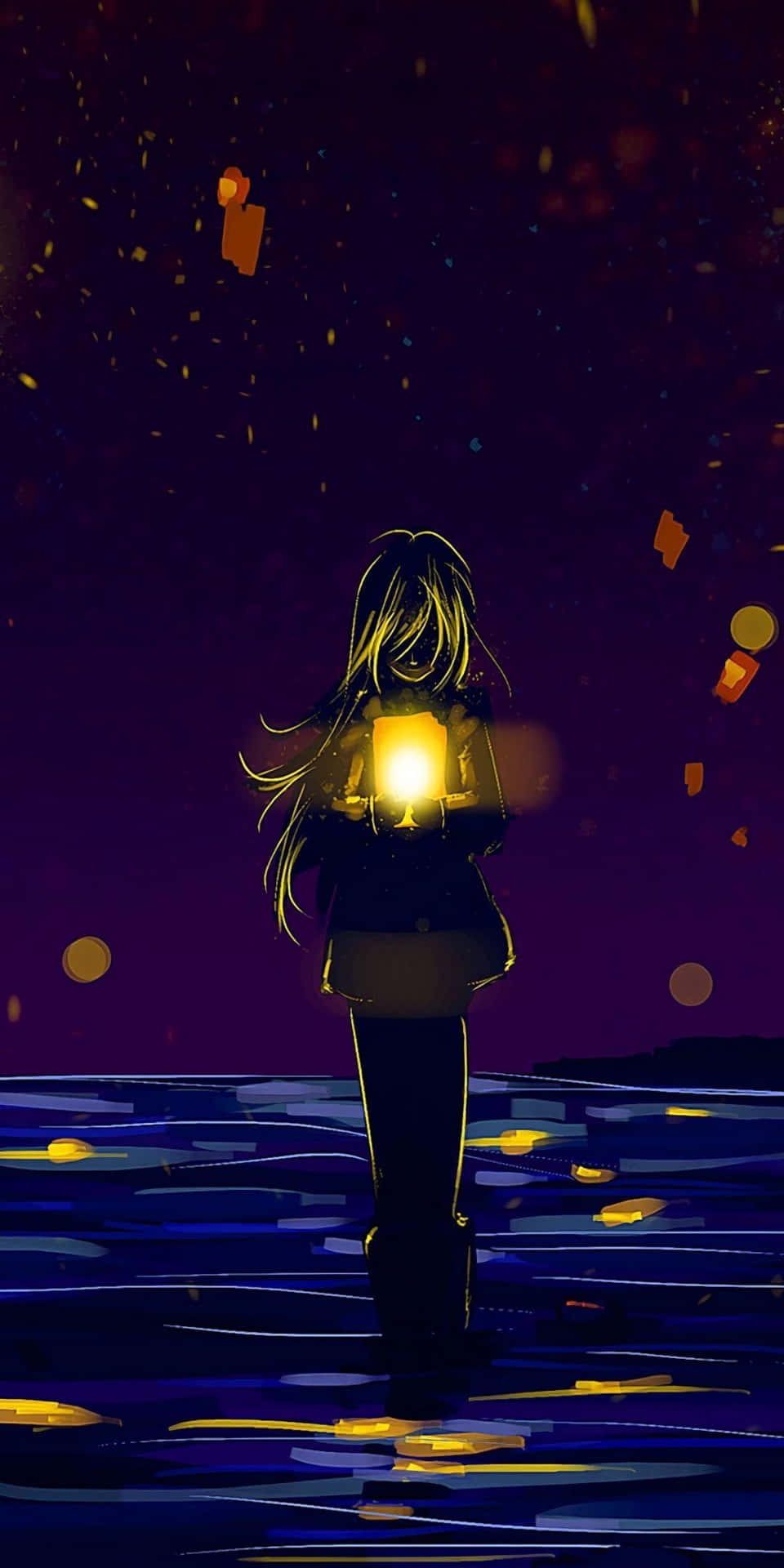 Solitary_ Light_ Journey_ Anime Background