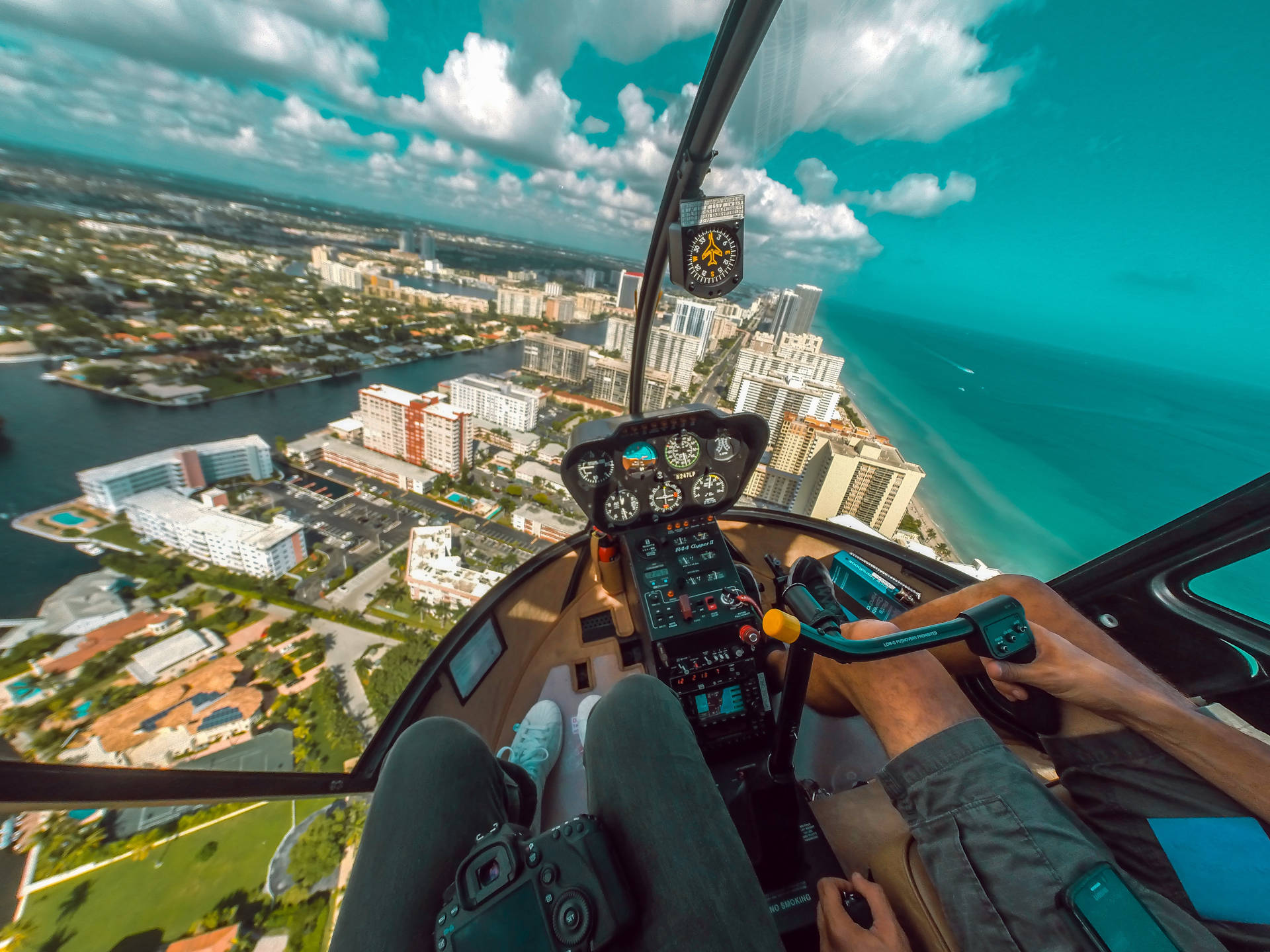 Solo Flight - An Inside View From A Single-passenger Gopro Plane. Background