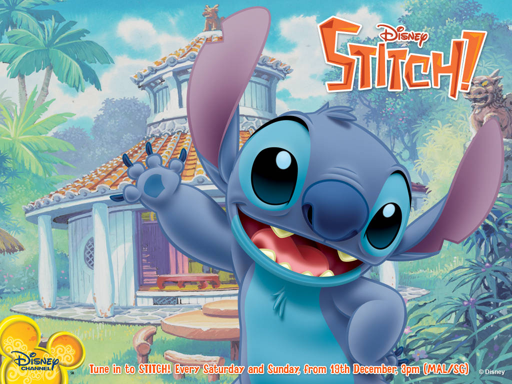 Solo Stitch 3d Style Drawing Background