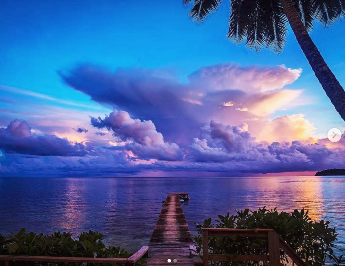 Solomon Islands Aesthetic Clouds Background