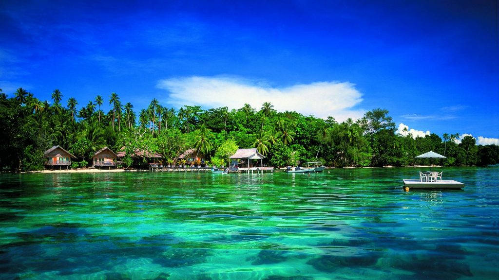 Solomon Islands Beautiful Scenery Background