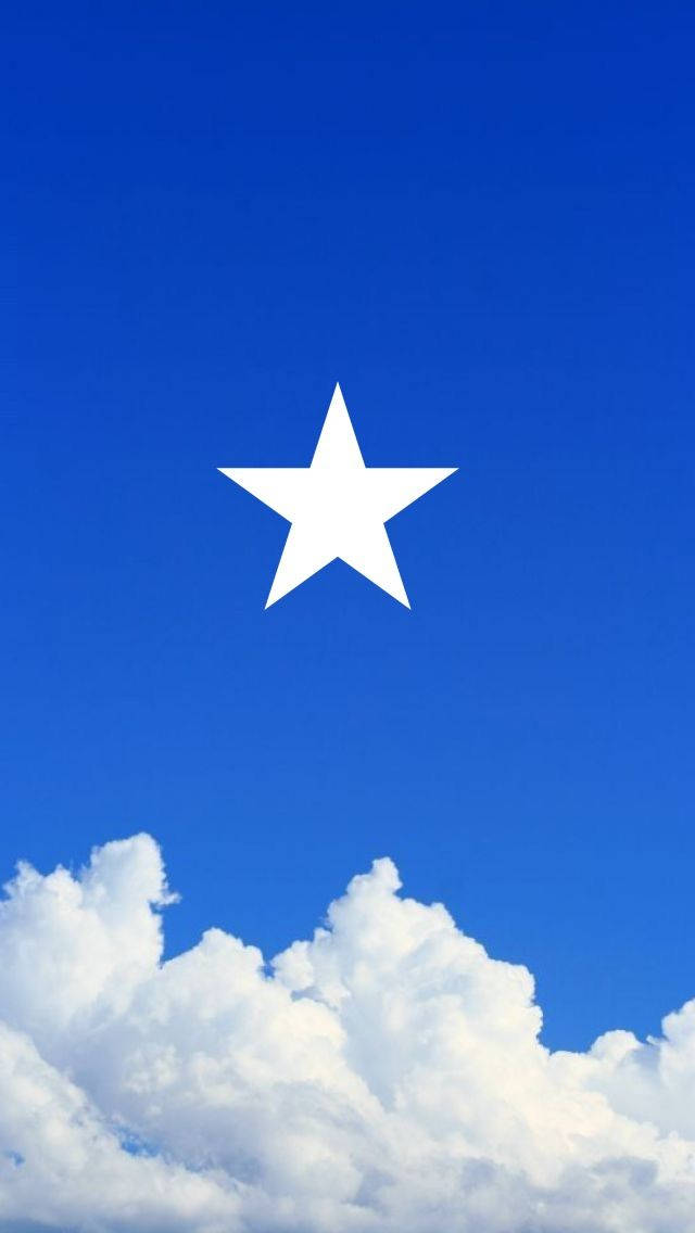 Somalia Flag Clouds Background
