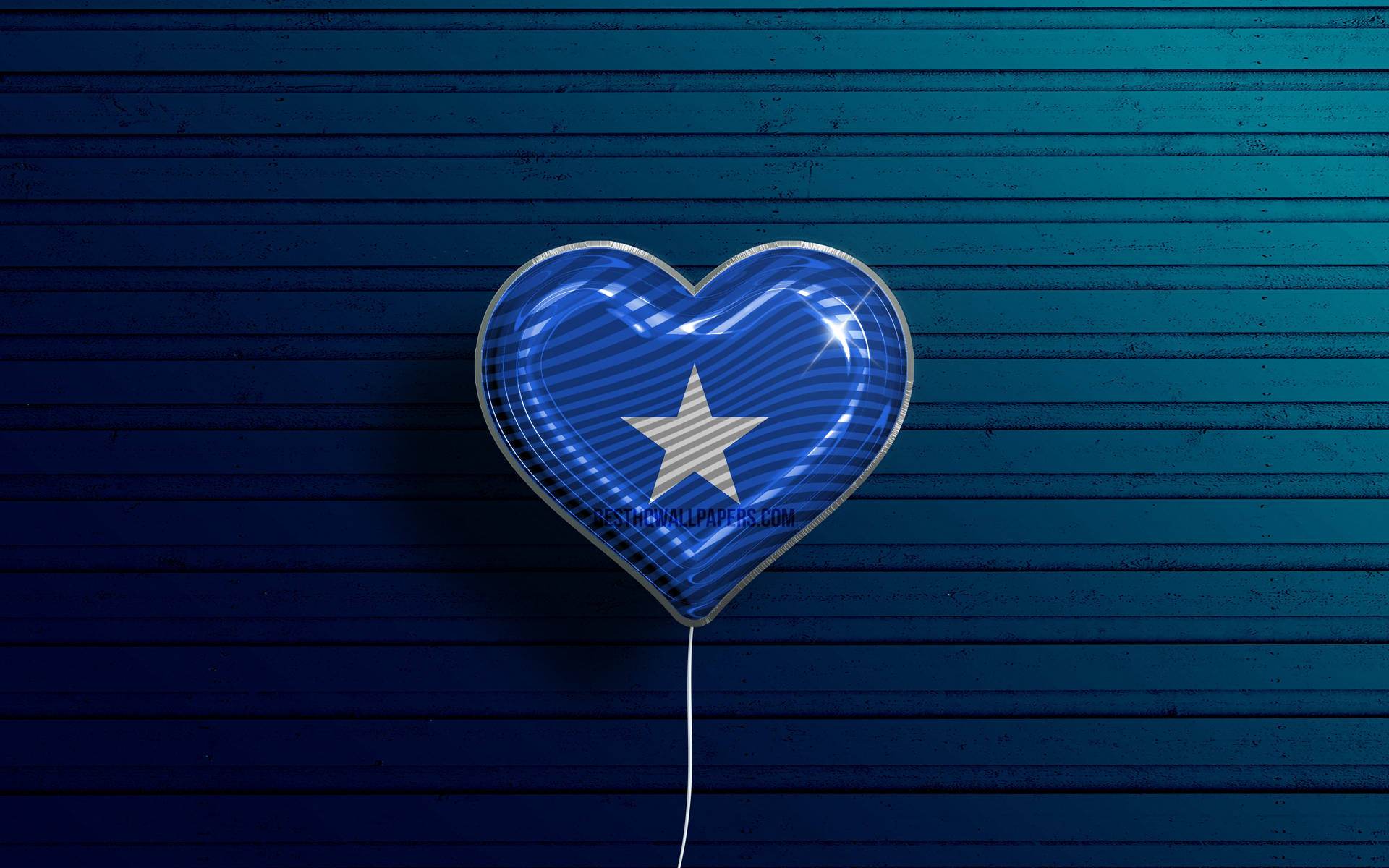 Somalia Heart Balloon Background