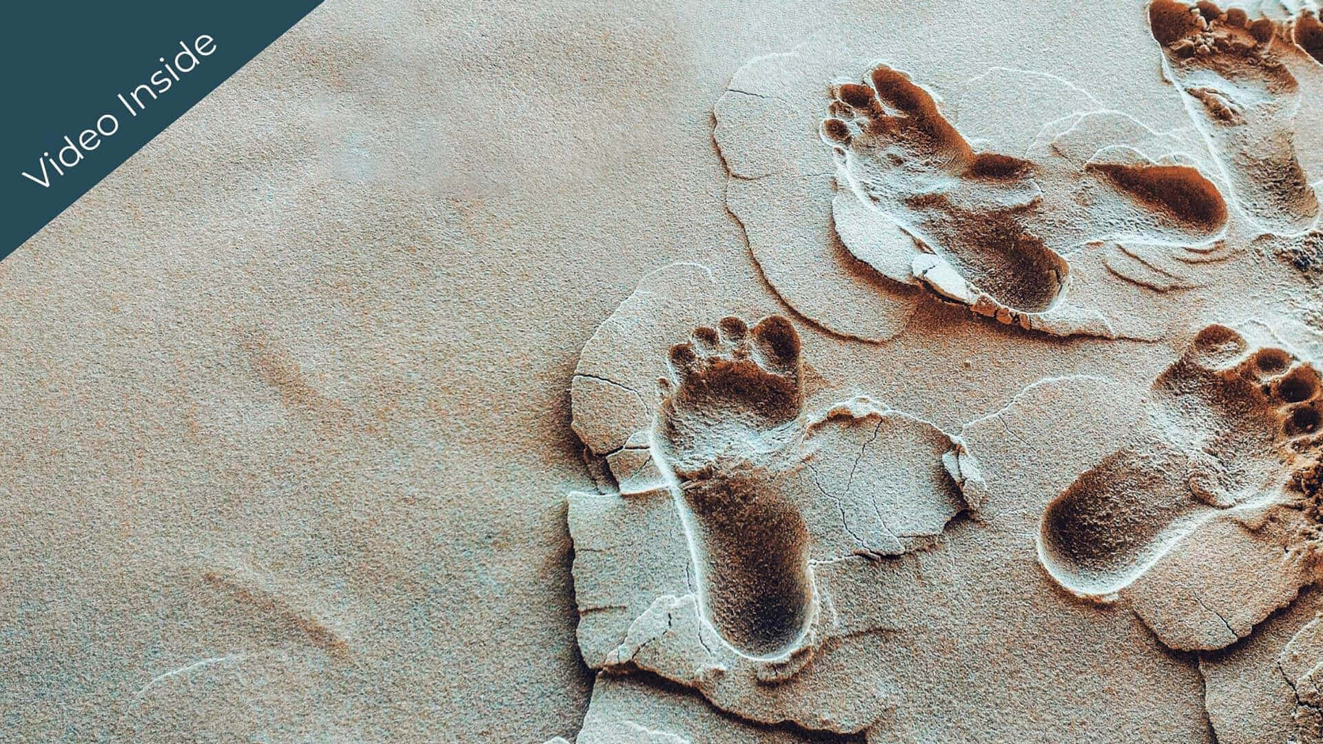 Somatic Baby Footprints Background