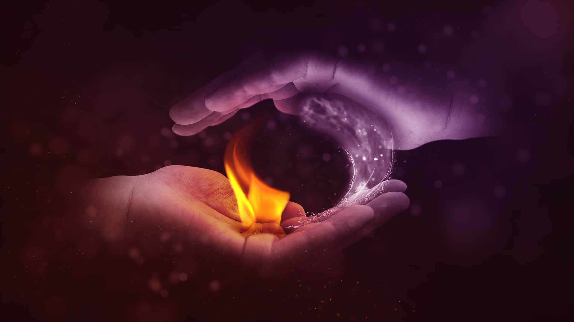 Somatic Hands With Light Background