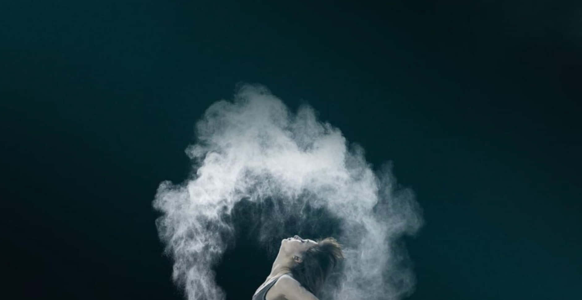 Somatic Woman Looking Up Background