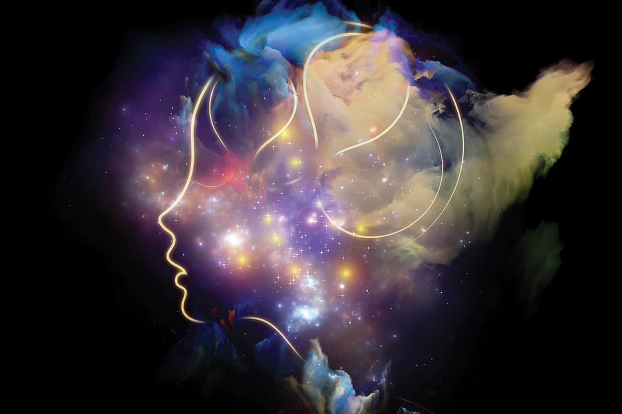 Somatic Woman Outline Art Background