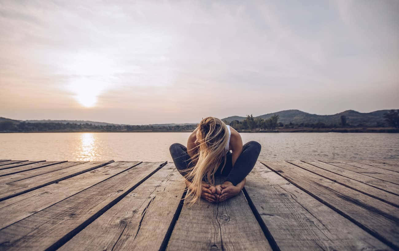 Somatic Woman Sitting Background