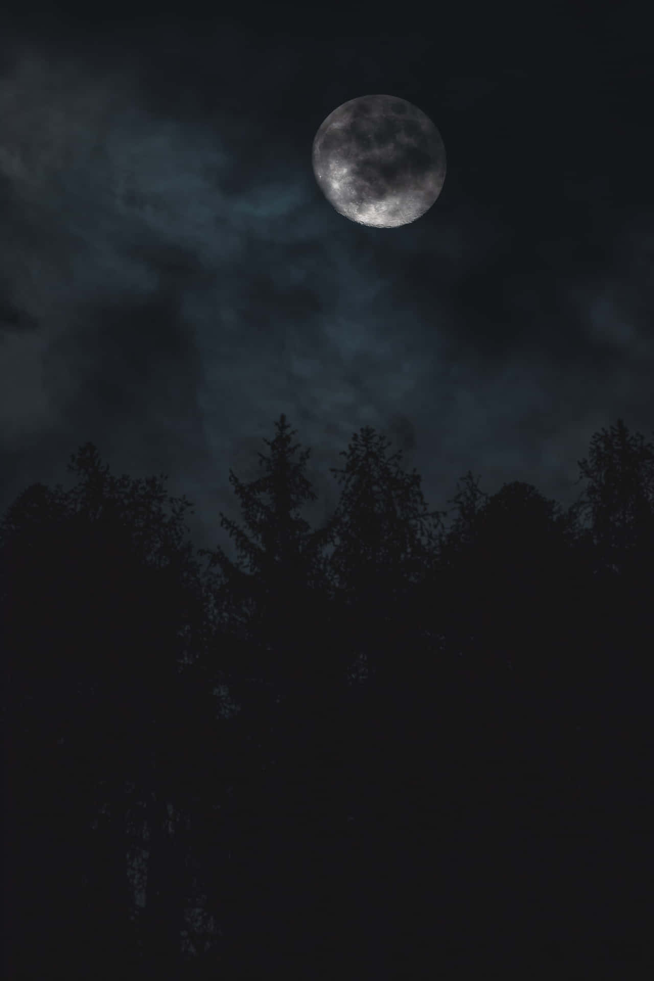 Somber Night Sky Background