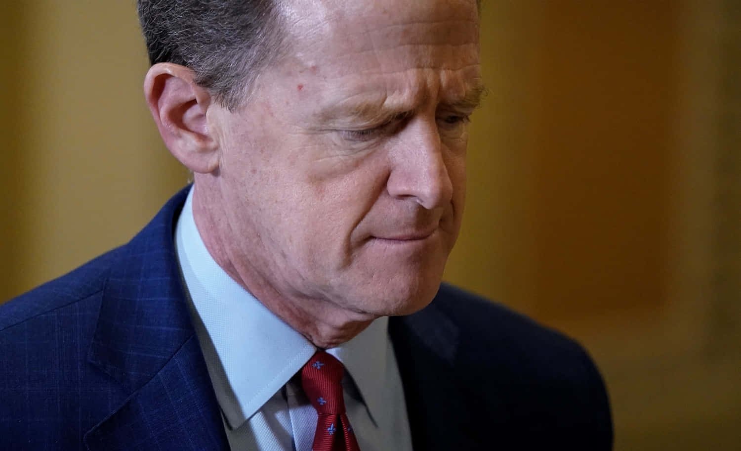 Somber Pat Toomey