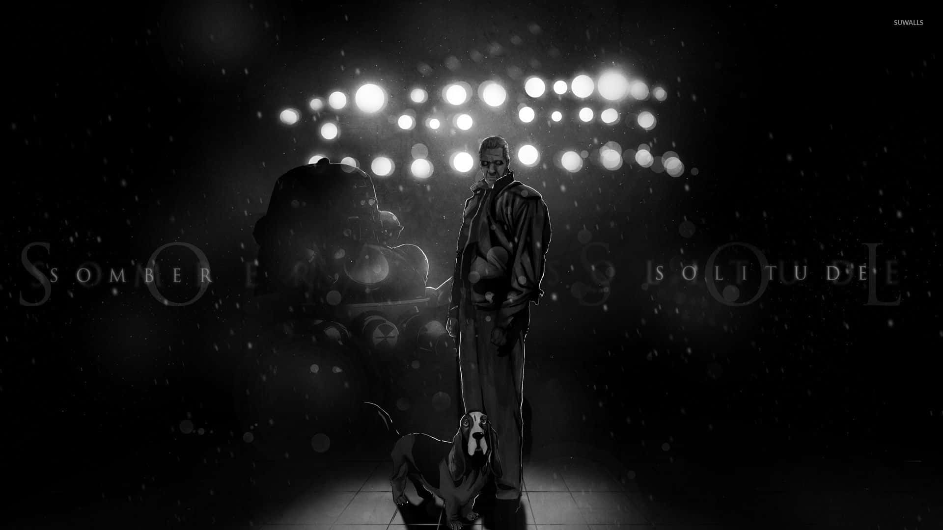 Somber Solitude Artwork Background