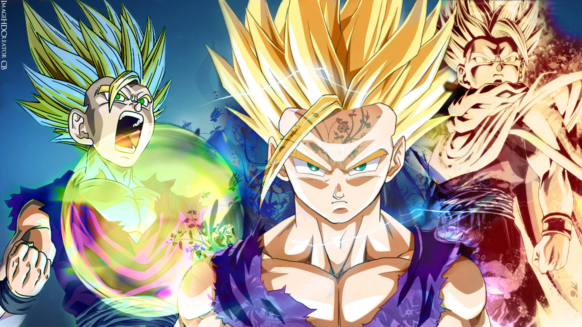 Son Gohan Fighting Forms Background