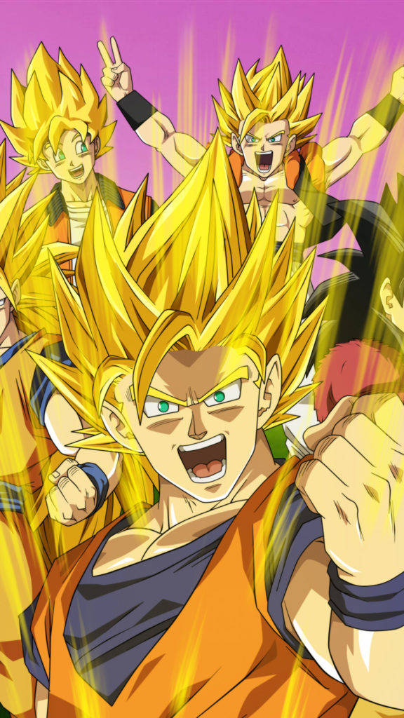 Son Goku's Sons Dragon Ball Z Iphone Background