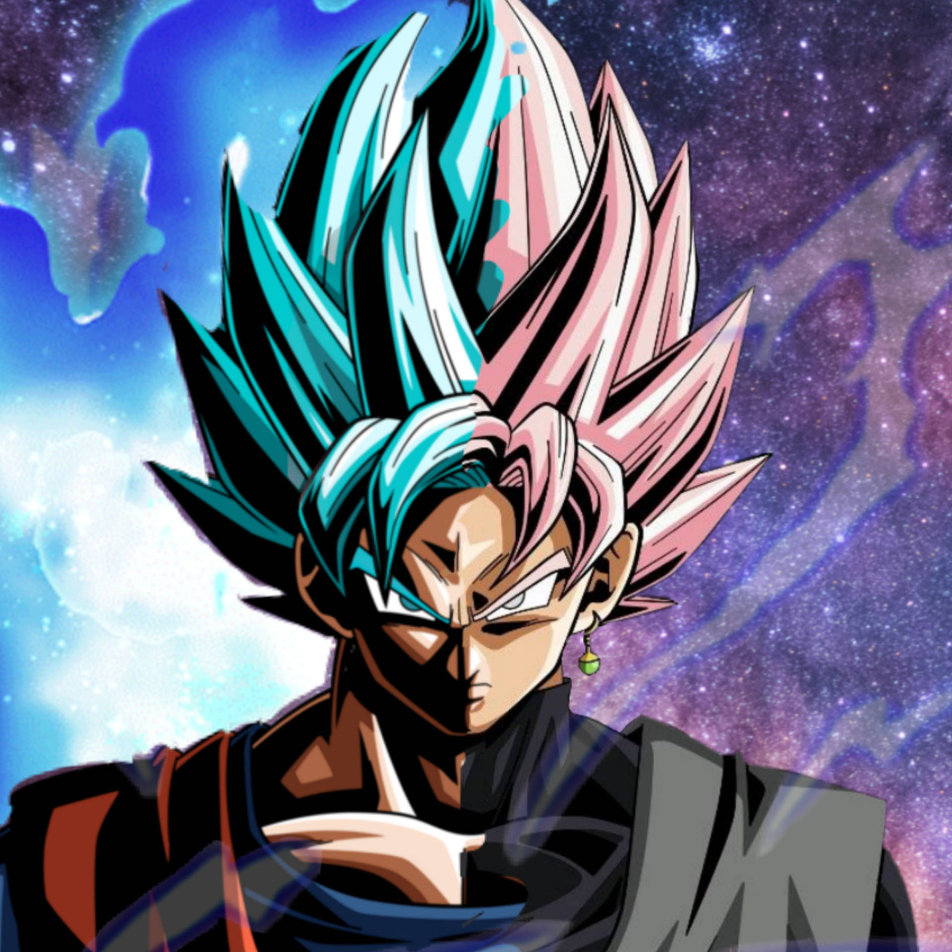Son Goku Vs Black Goku Rose 4k Background