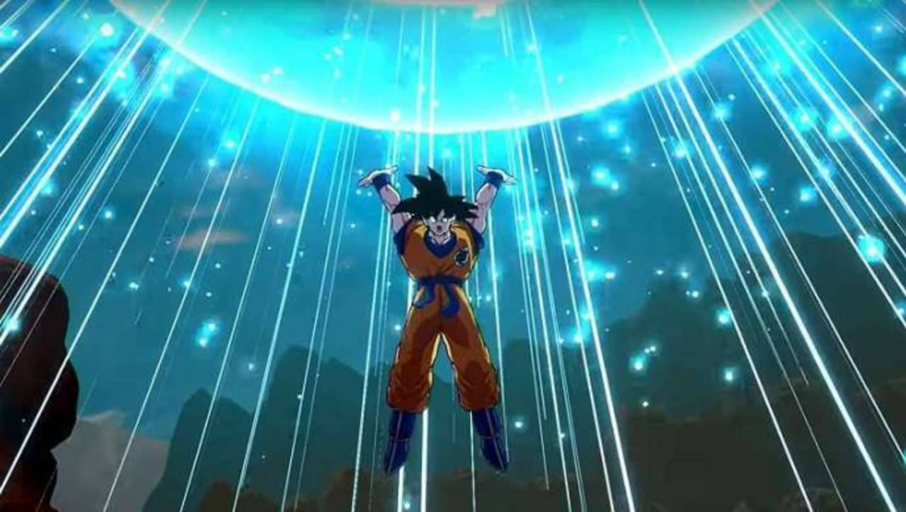 Son Goku With Spirit Bomb Background