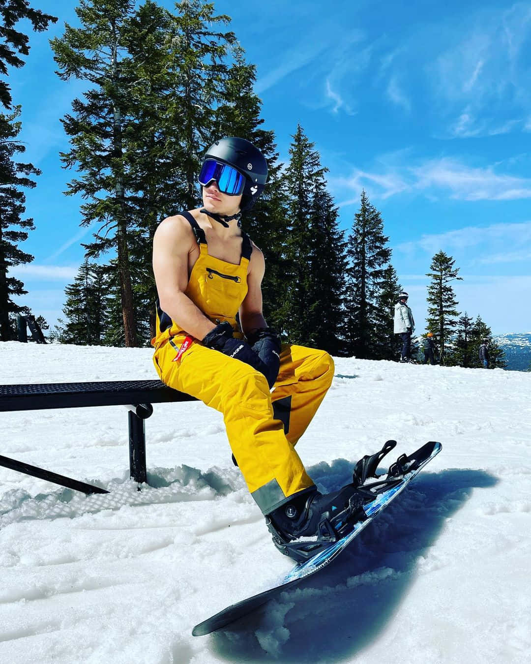 Song Yadong In Lake Tahoe Background