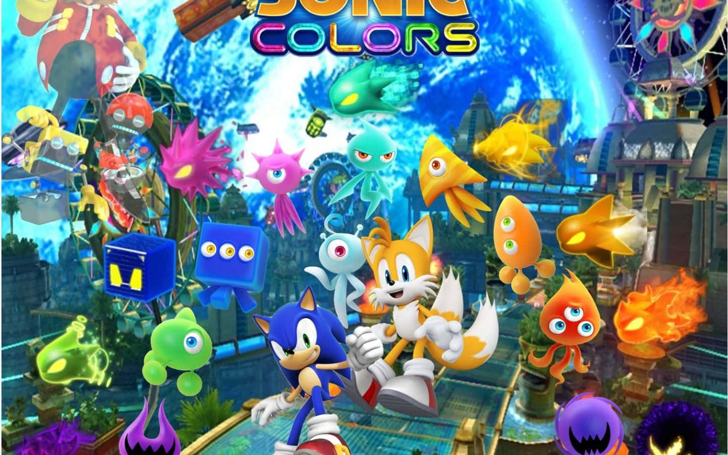 Sonic And His Colorful Friends Background