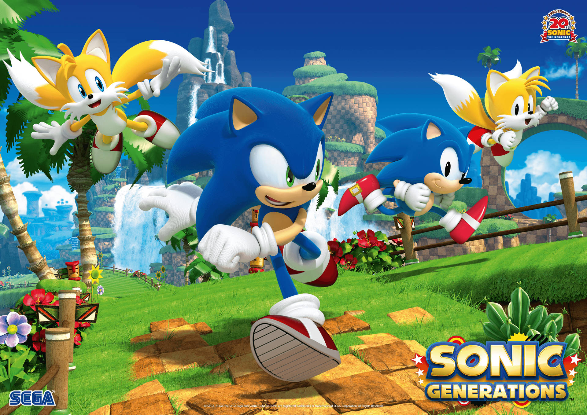 Sonic And Tails In Sonic Generations Background