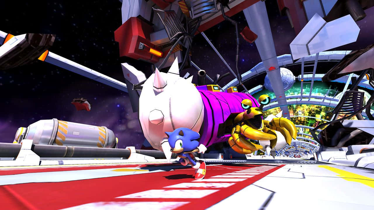 Sonic Colors With A Massive Villain Background