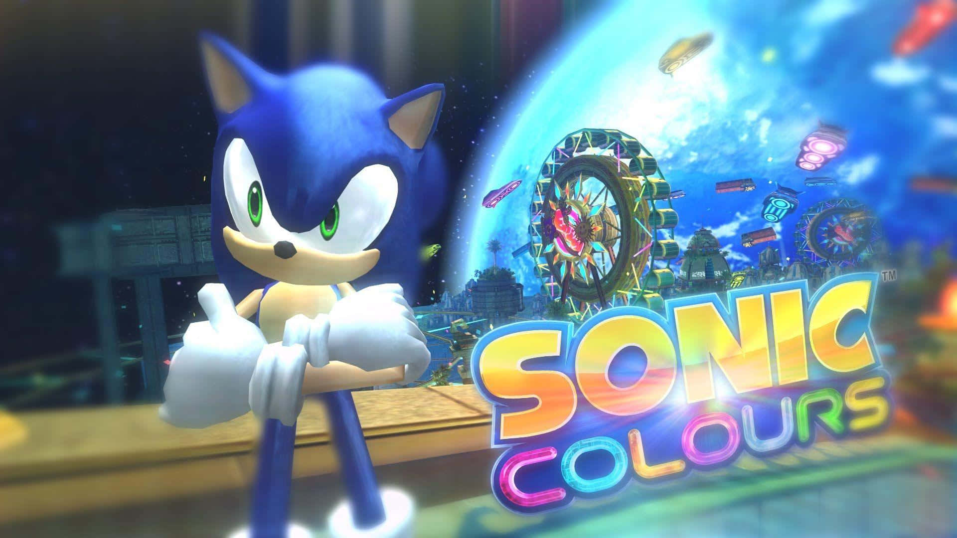 Sonic Colors With A Water Dome Background