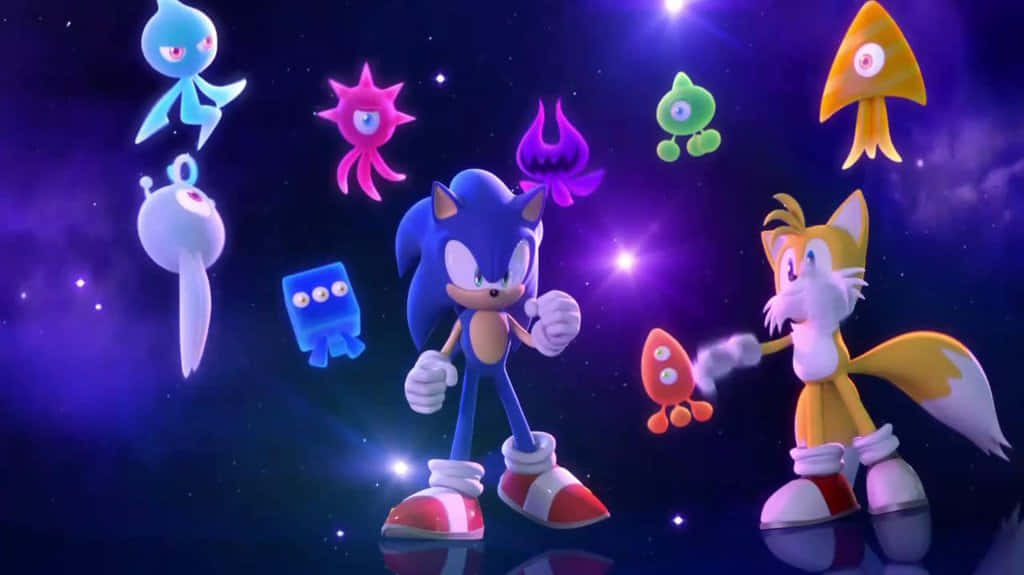 Sonic Colors With Aliens Background