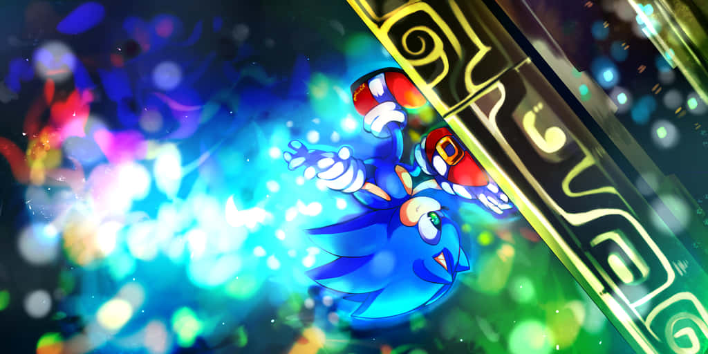 Sonic Colors With An Upside-down Obstacle Background