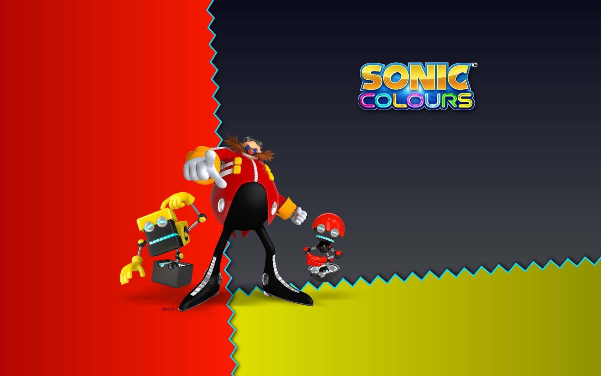 Sonic Colors With Doctor Eggman Background