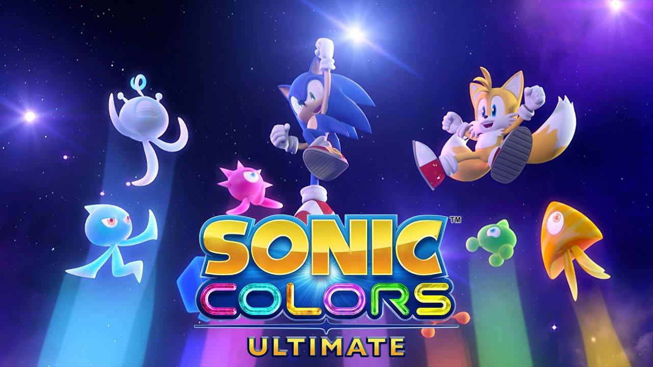 Sonic Colors With Jumping Aliens Background