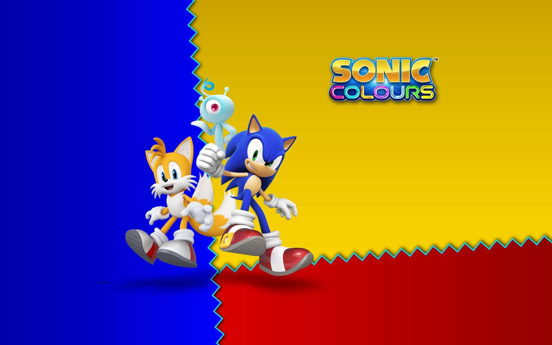 Sonic Colors With Tails Smiling Background