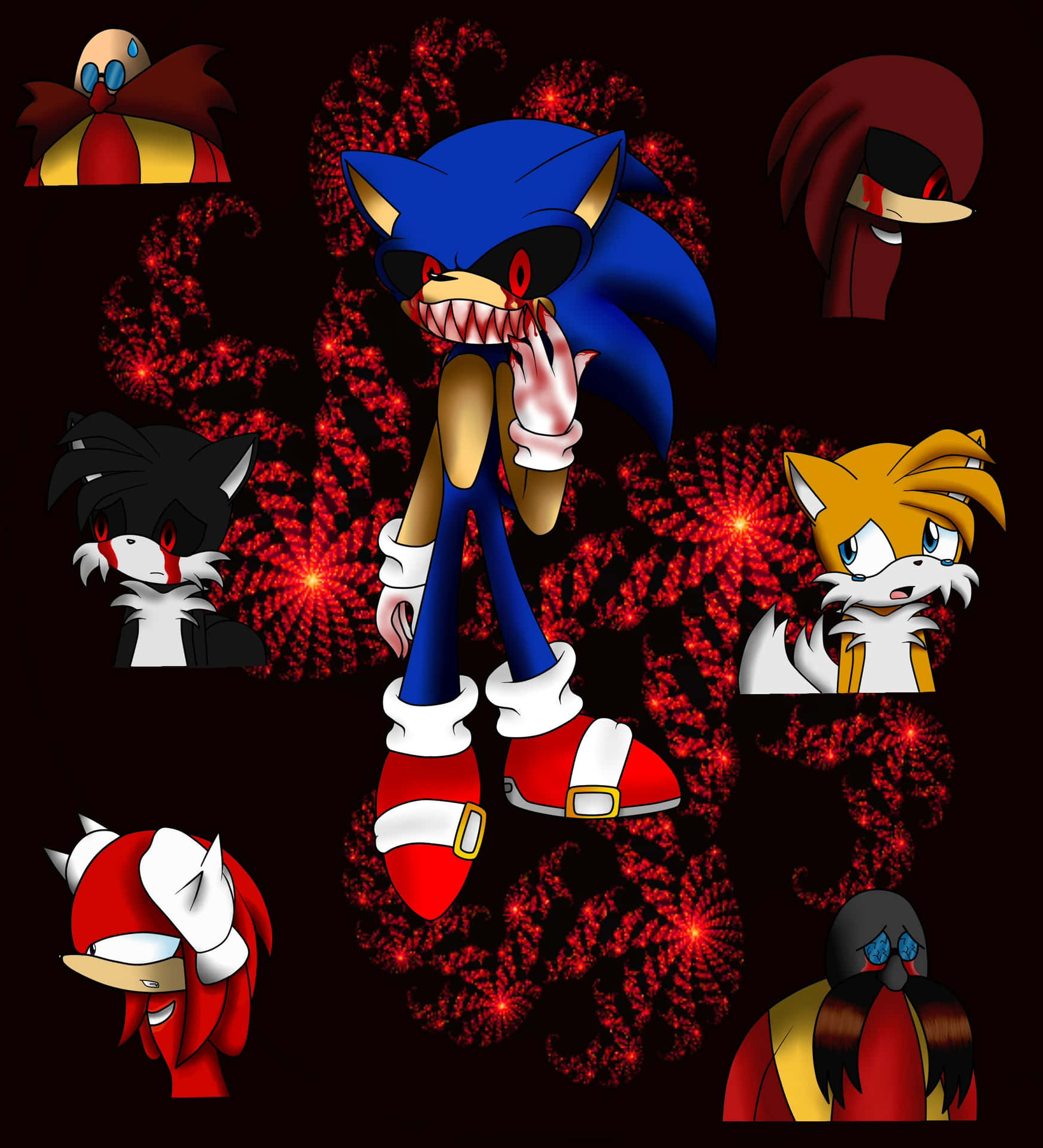 Sonic Exe - A Creepypasta Game Where Sonic Mutates Into A Malevolent Creature