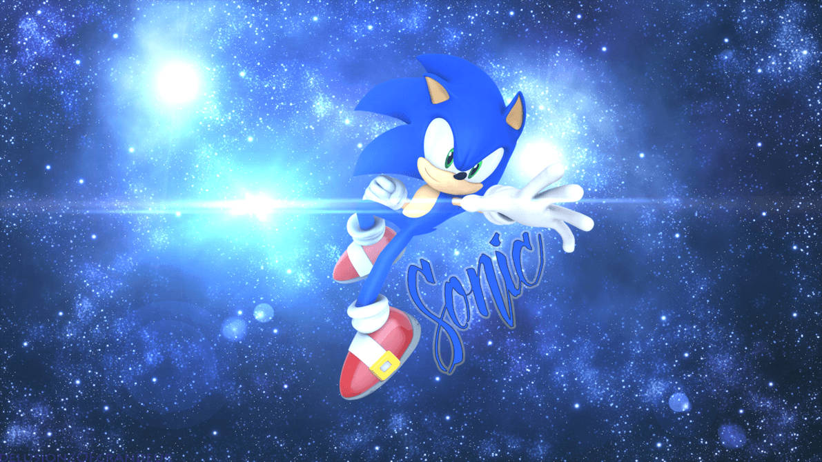 Sonic In Space Background