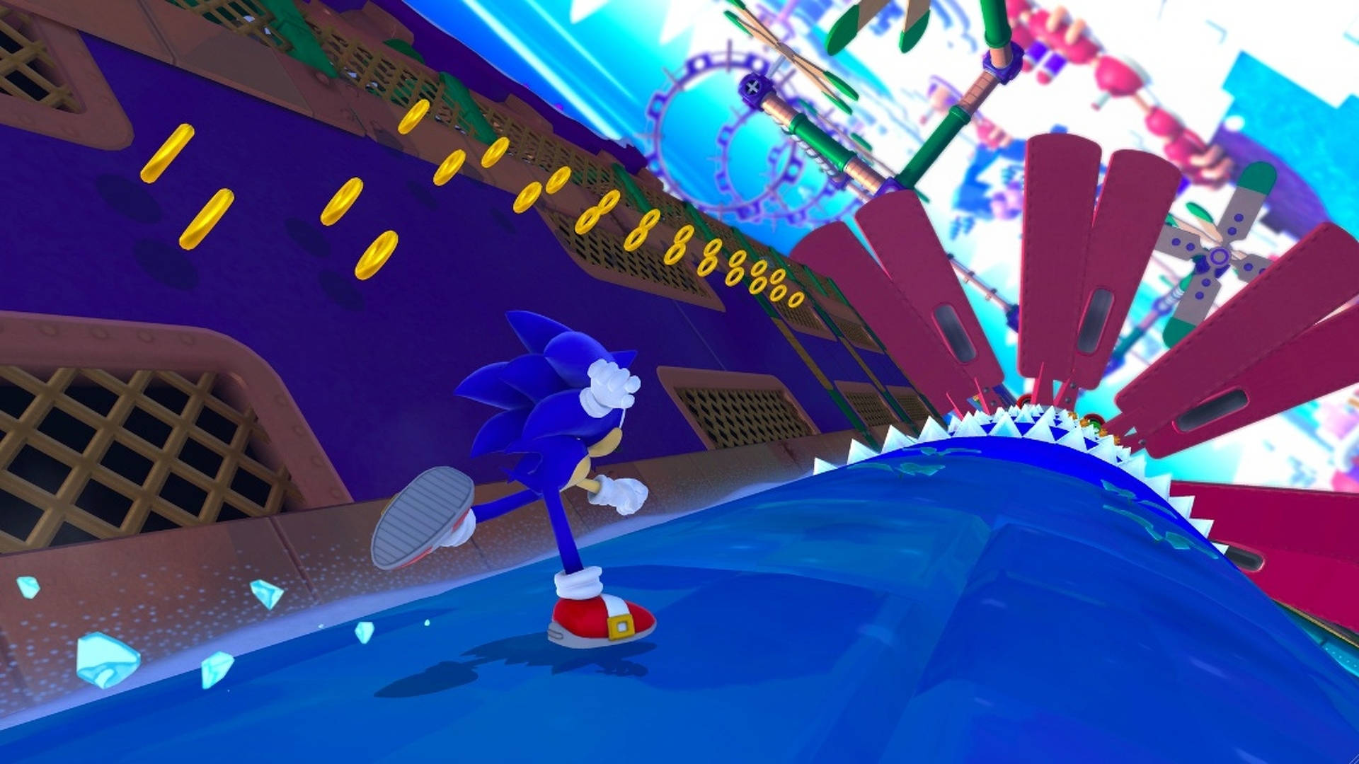 Sonic Lost World Frozen Factory Background