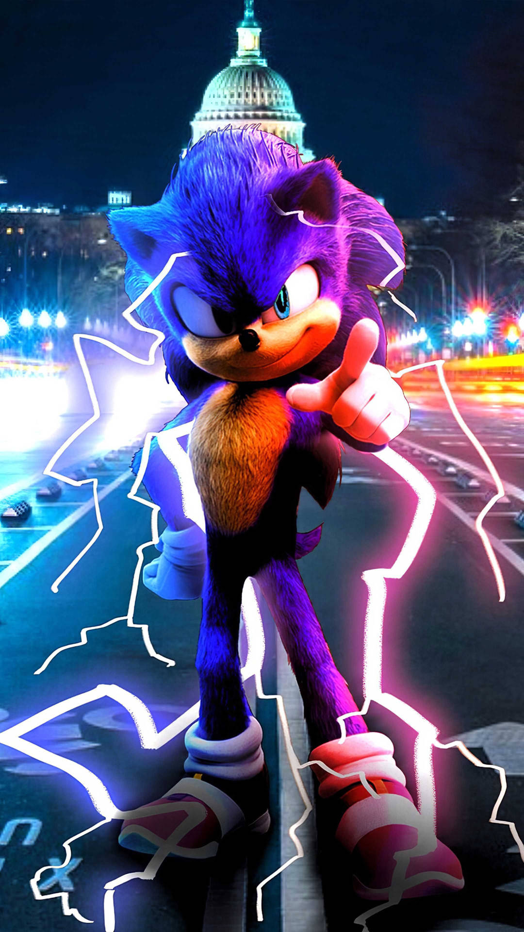 Sonic_ Nighttime_ Capitol_ Adventure Background