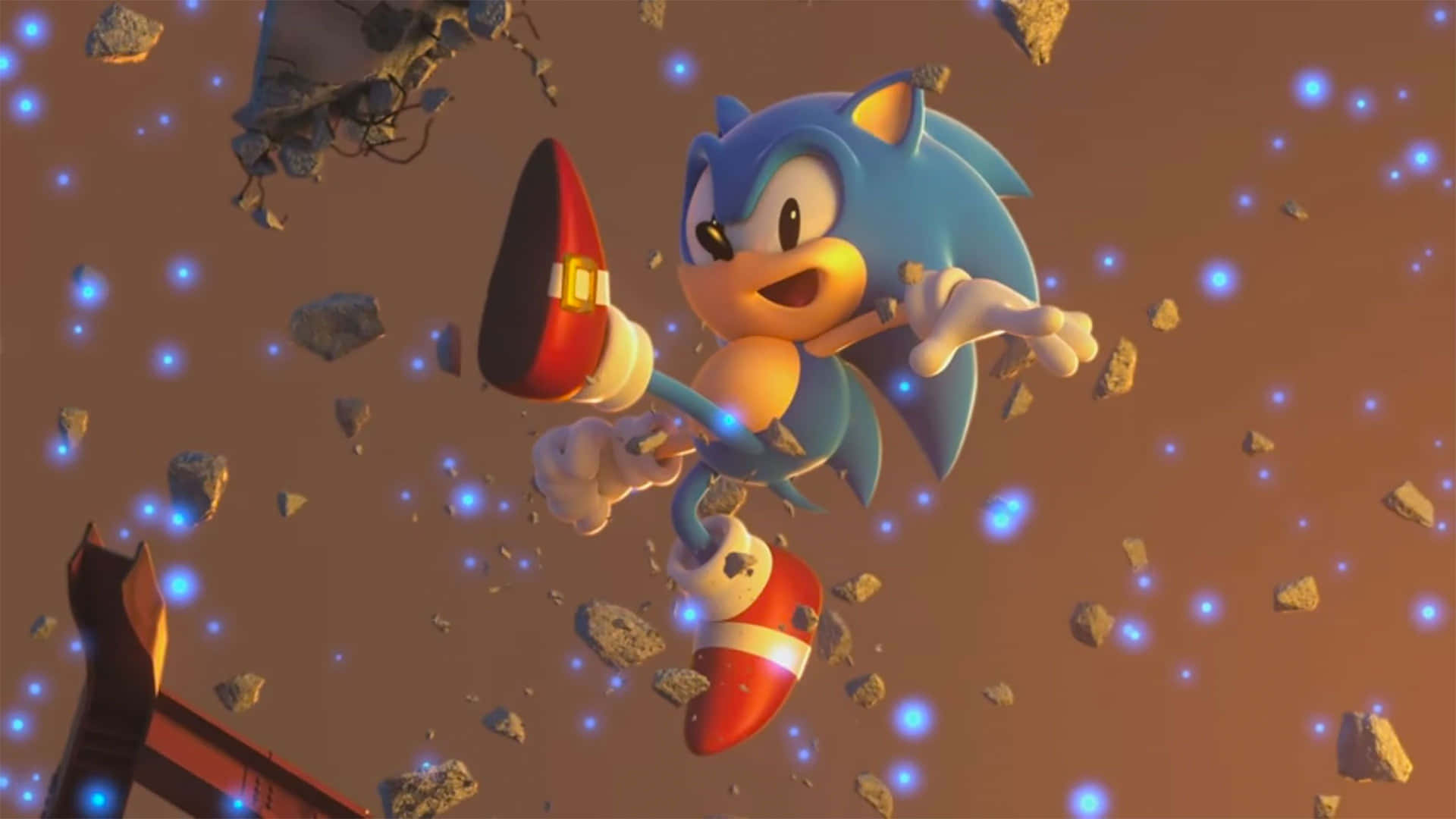 Sonic The Hedgehog 4k In Action Background