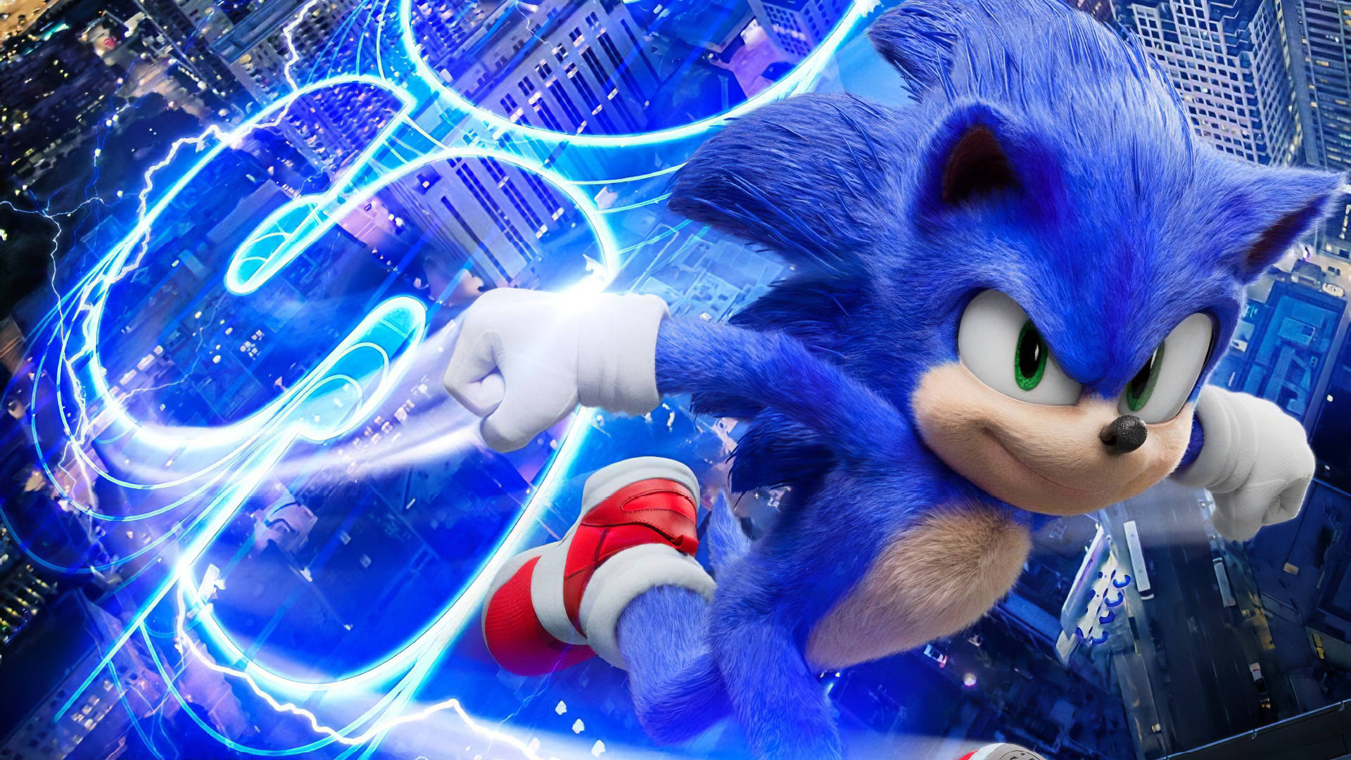Sonic The Hedgehog Blue Neon