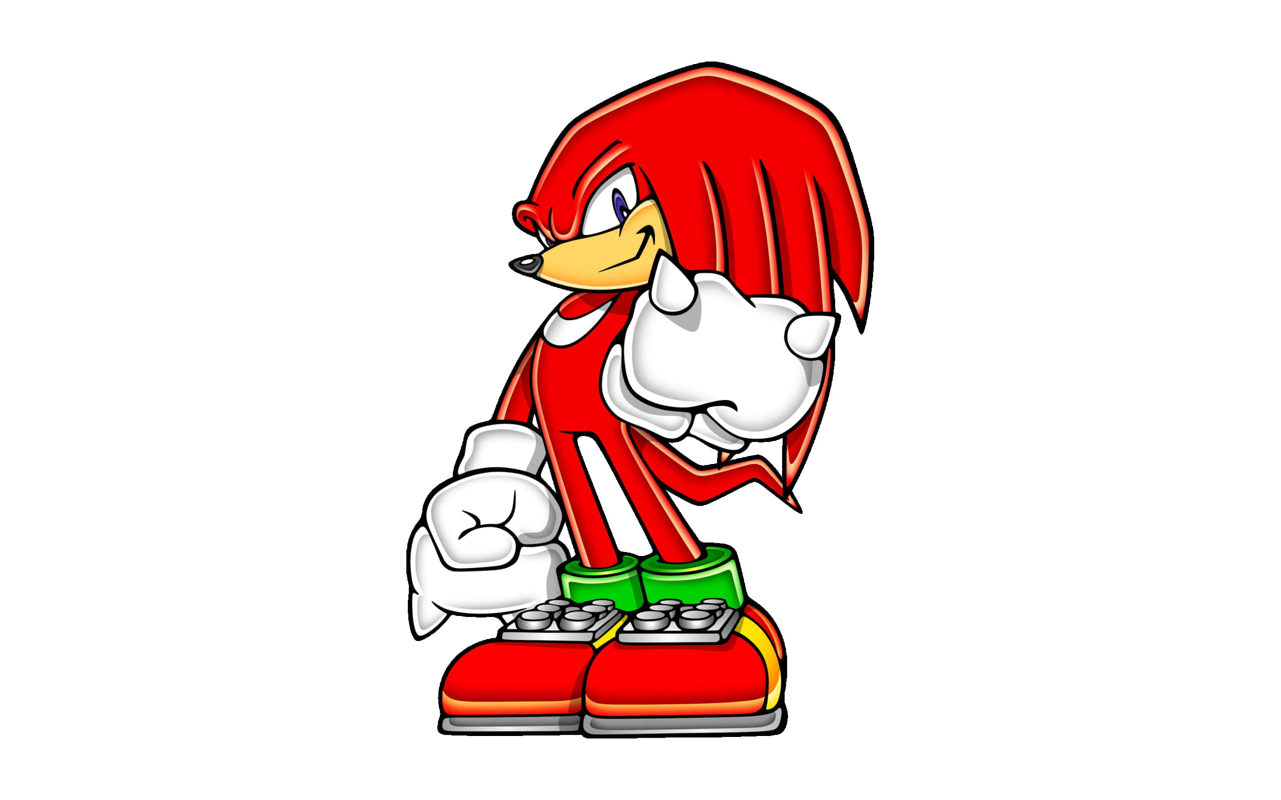 Sonic The Hedgehog Cartoon Character With Red Hair Background