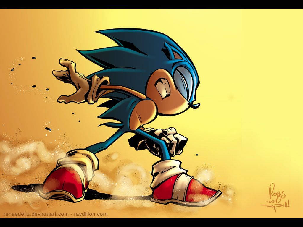 Sonic The Hedgehog Cool Fan Artwork Background