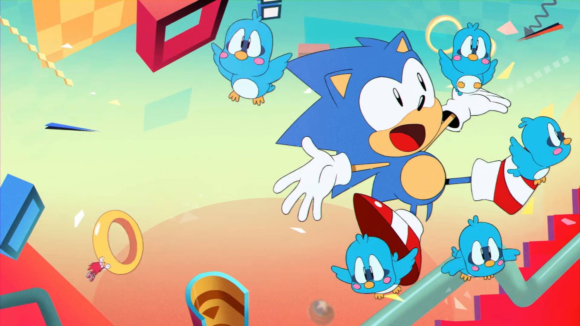 Sonic The Hedgehog, Dashing Through The Virtual World. Background