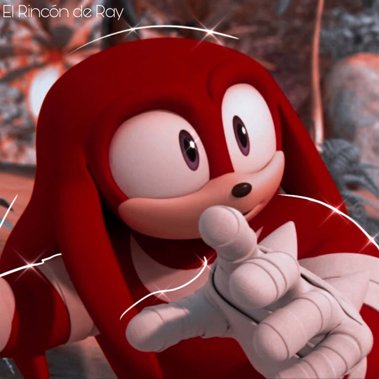 Sonic The Hedgehog Is Pointing At Something Background