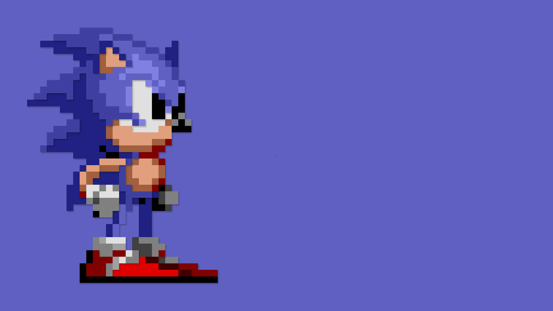 Sonic The Hedgehog Pixel Art Wallpaper Background