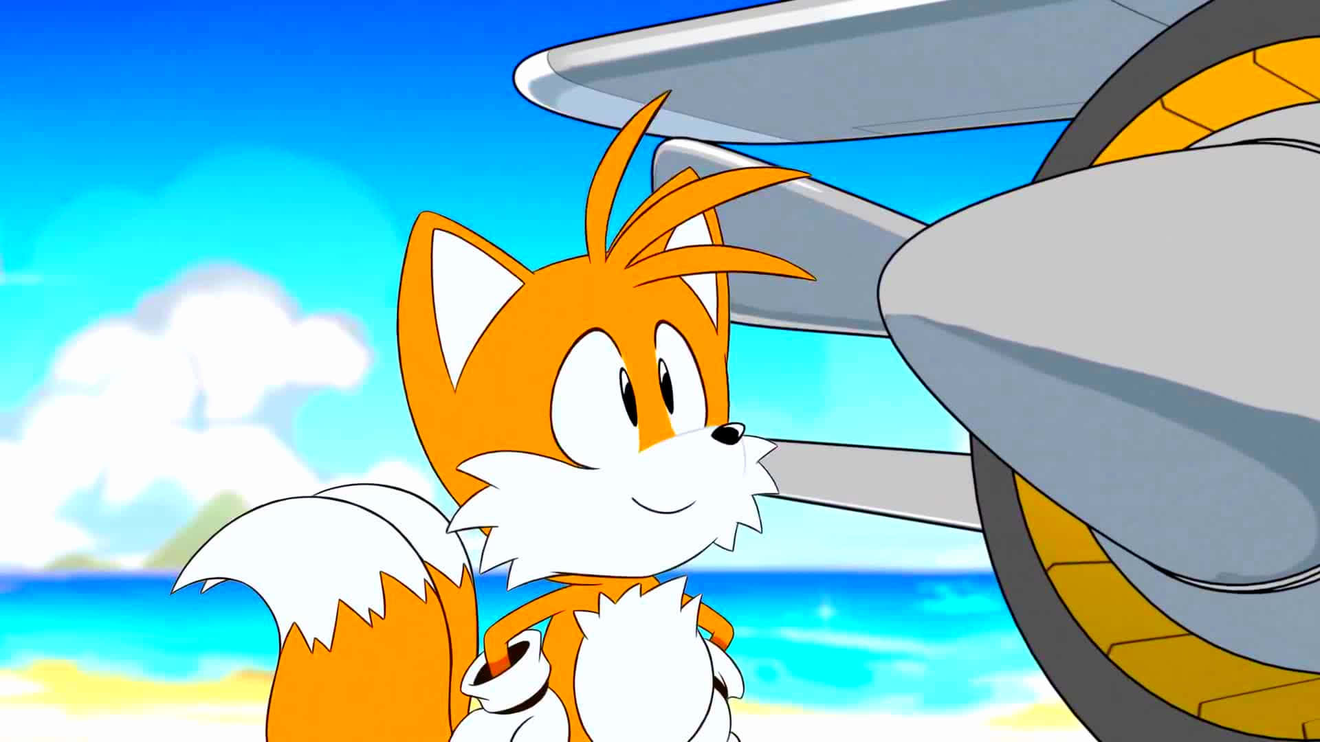 Sonic The Hedgehog's Loyal Sidekick, Tails The Fox Background