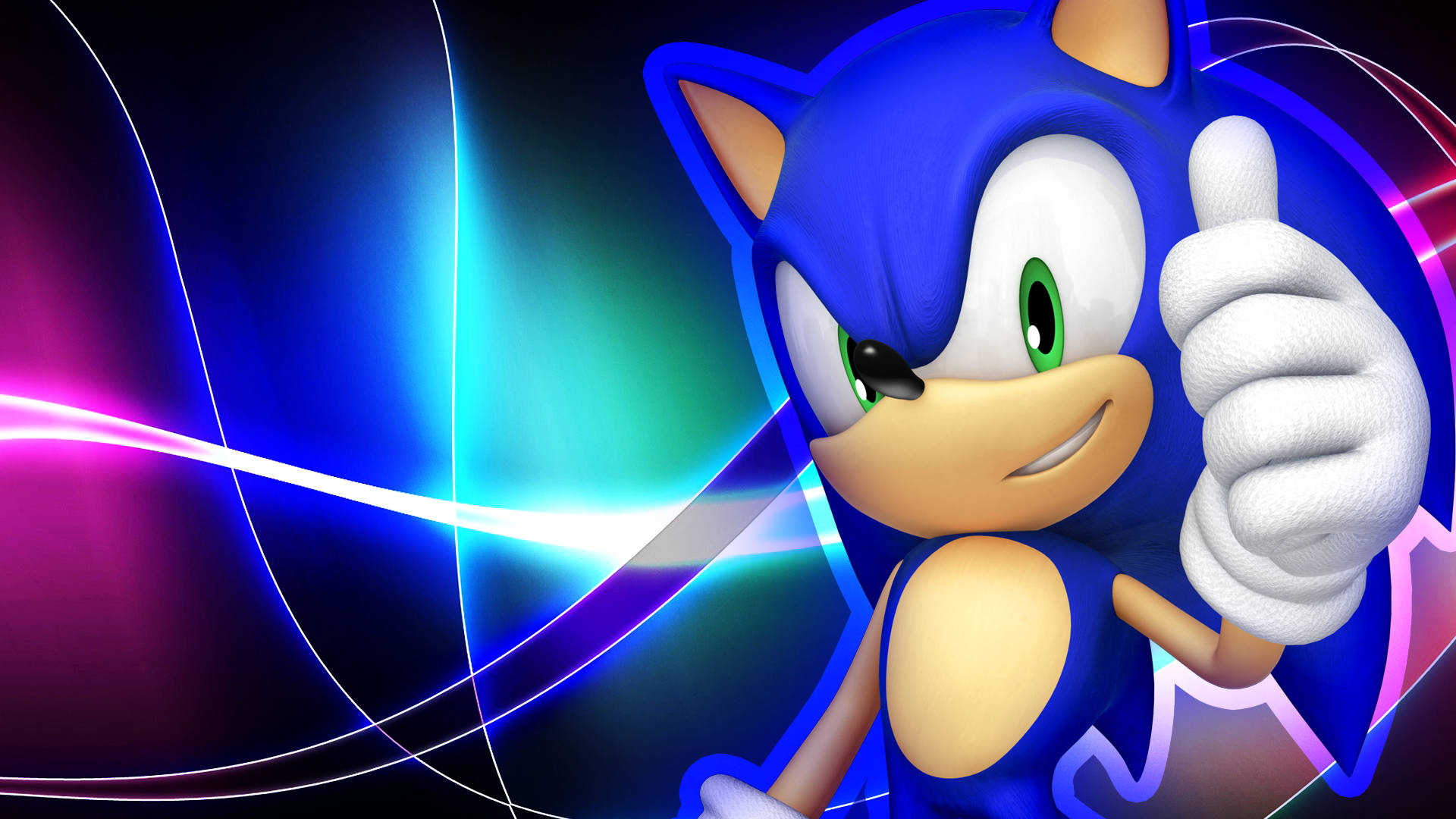 Sonic Thumbs Up Profile Picture Background