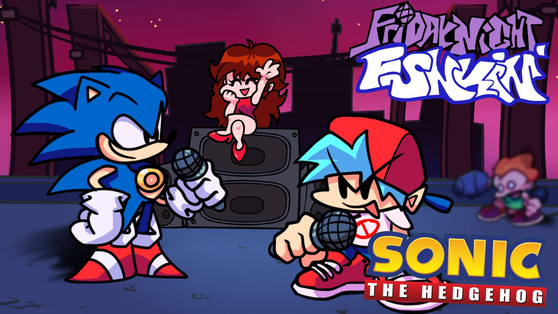 Sonic X Friday Night Funkin Background