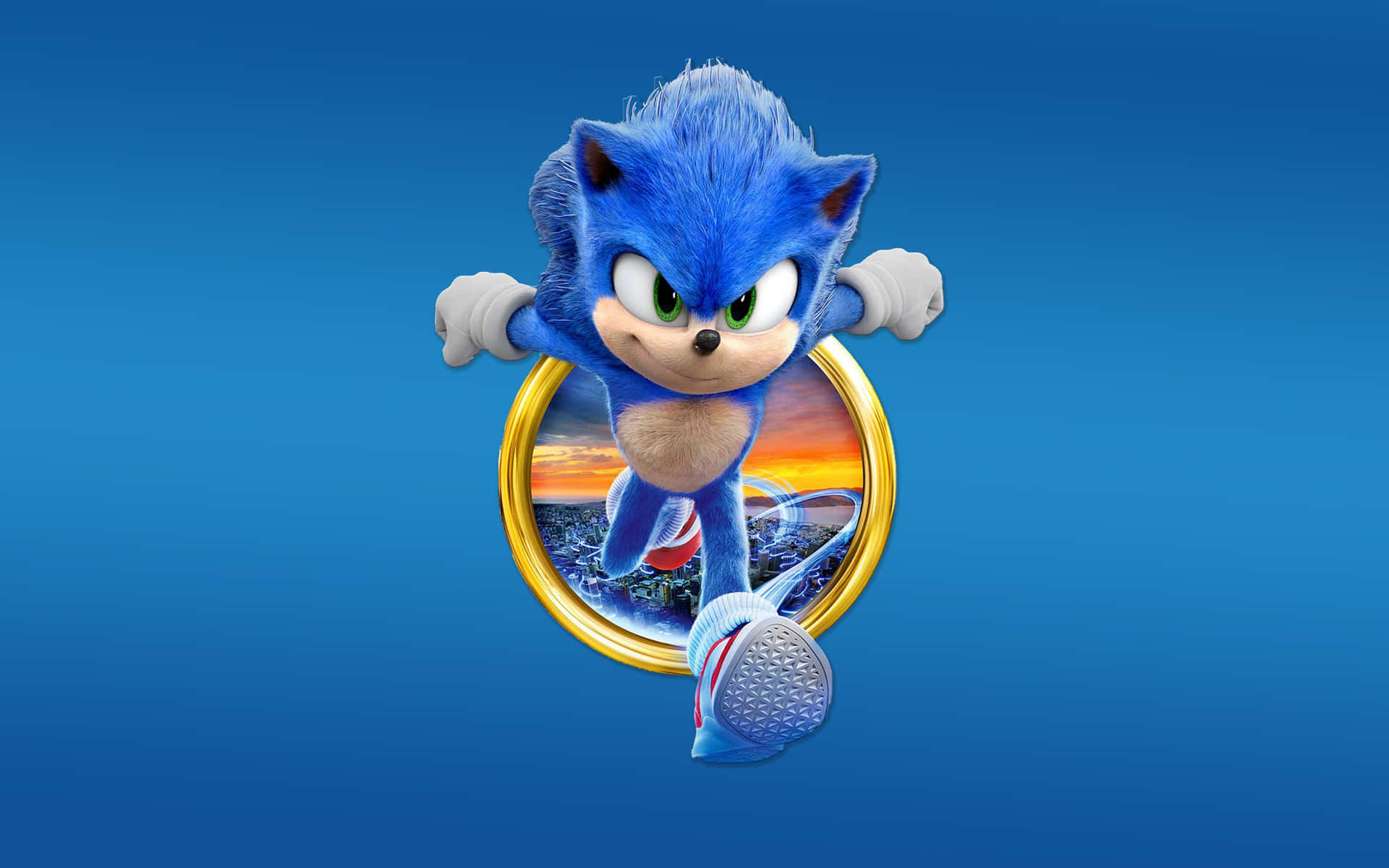 Sonicthe Hedgehog Blue Backdrop Background