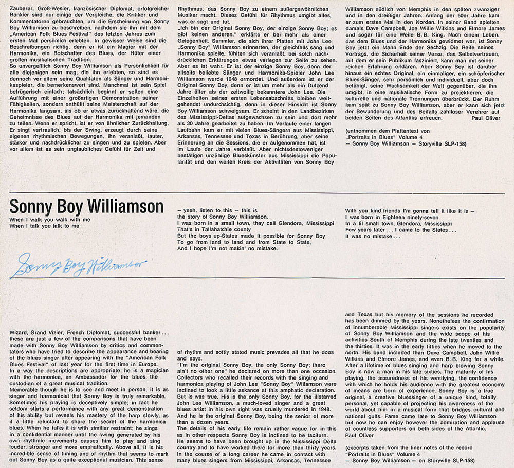 Sonny Boy Williamson Ii Notes Background