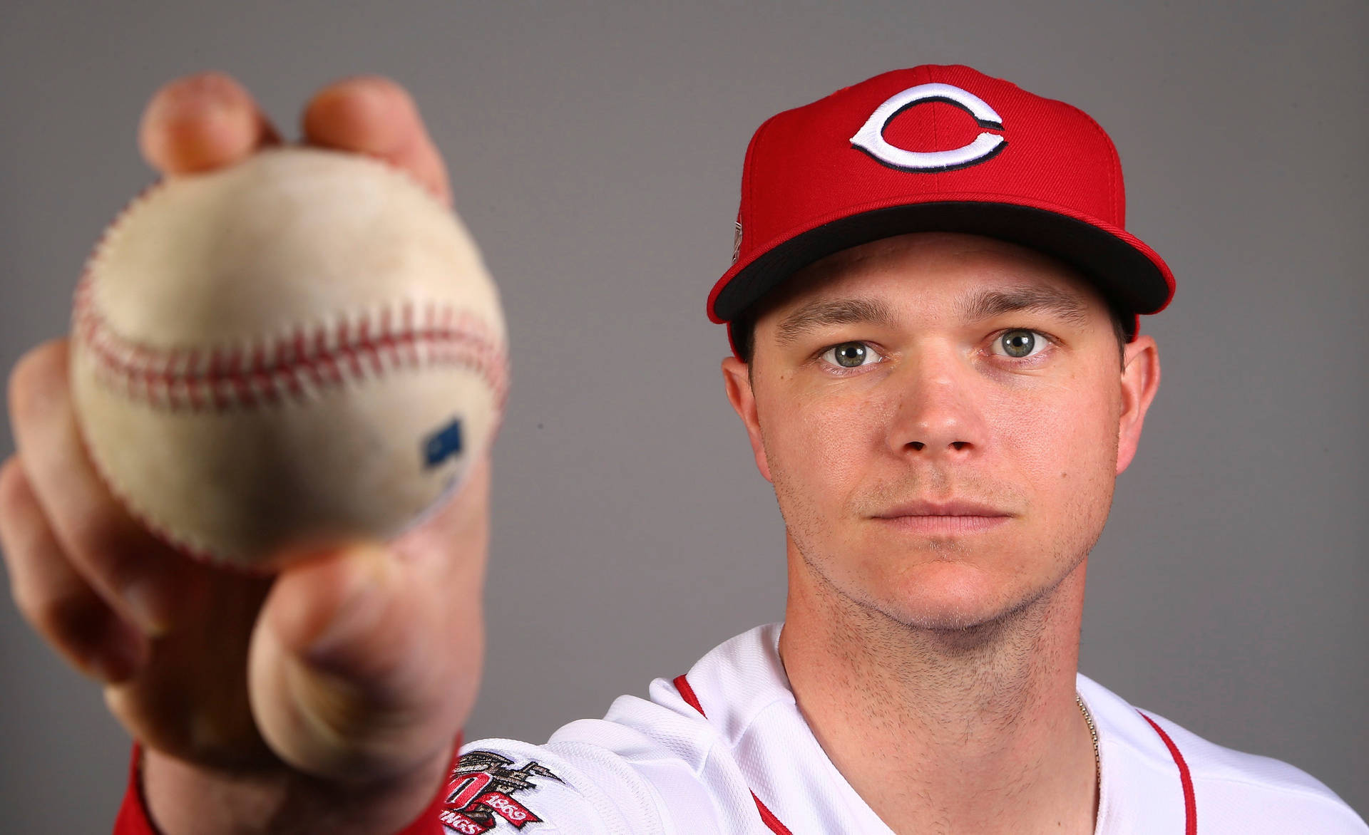 Sonny Gray Holding Ball Background