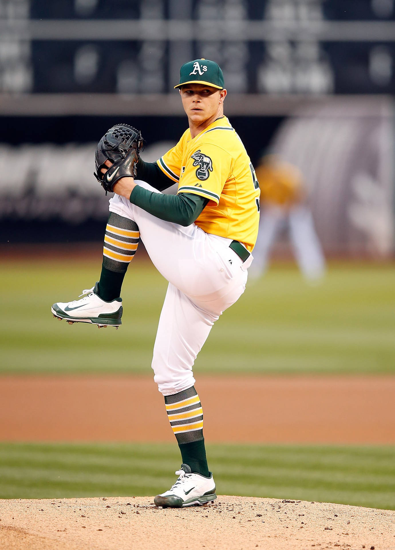 Sonny Gray On Base Background