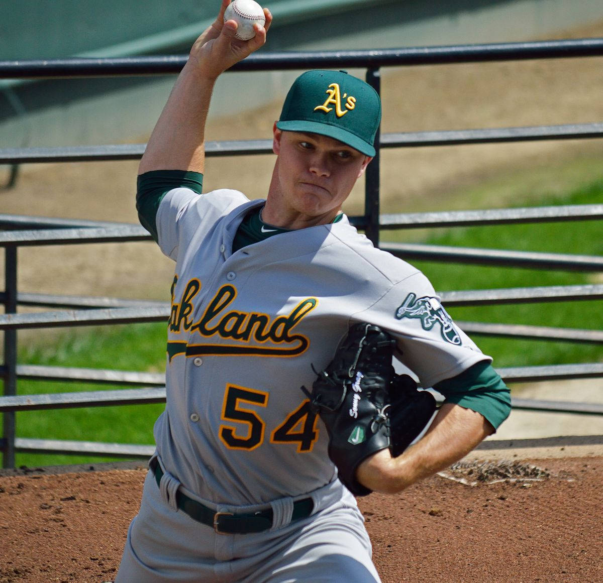 Sonny Gray Pitching Baseball