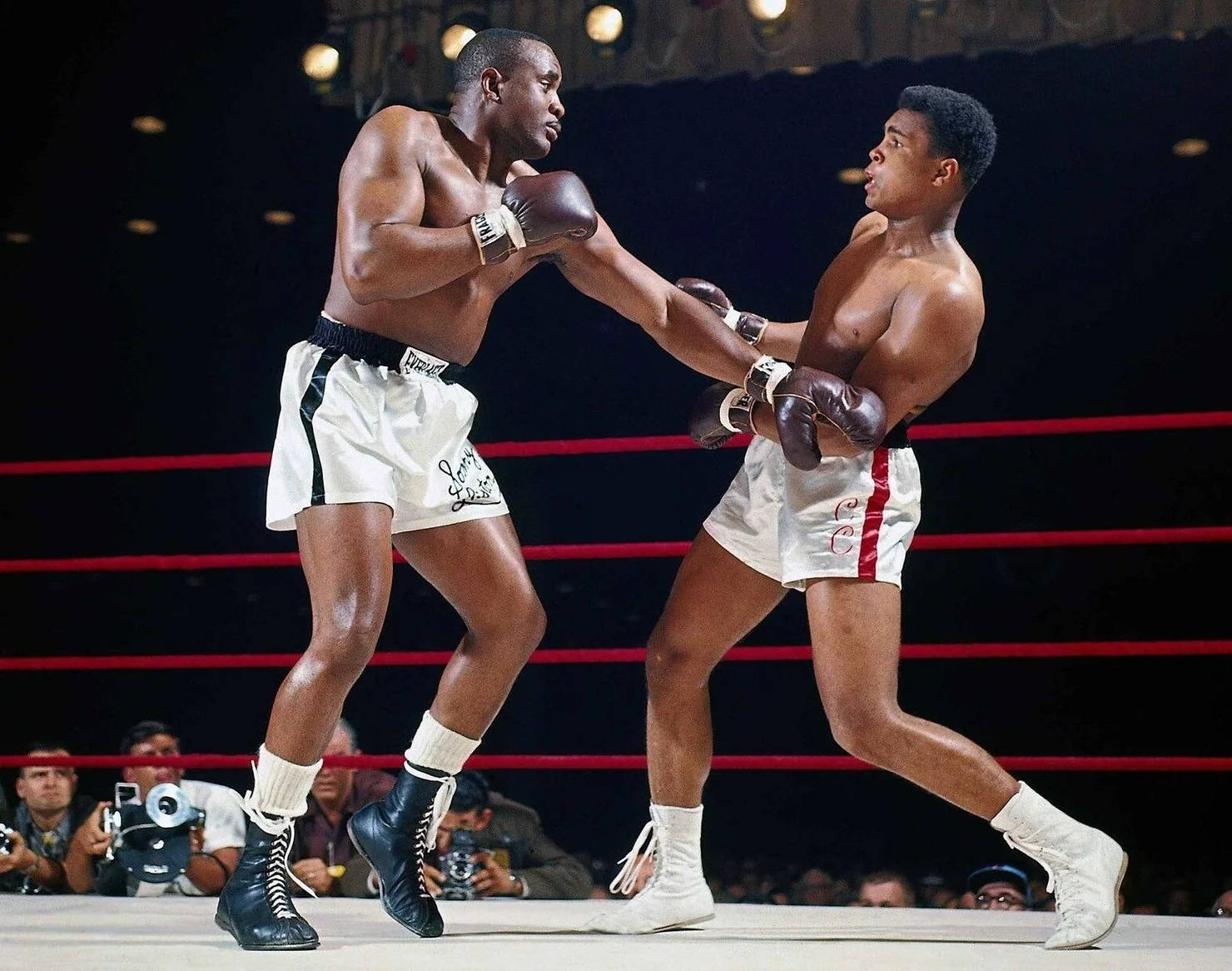 Sonny Liston Hitting Muhammad Ali